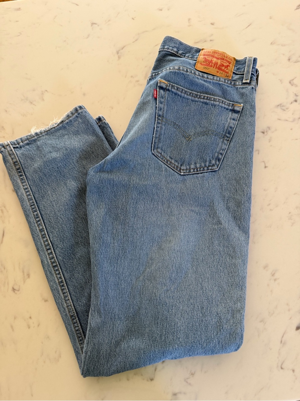 Levi's Men’s Straight Jeans in Light Blue Denim